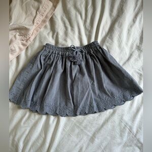 Zara Girls Corduroy Grey Skirt 18M